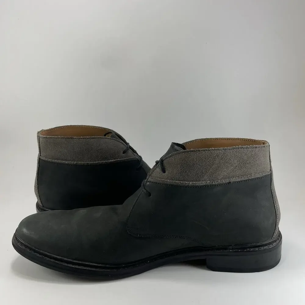 Cole Haan Colton Chukka Boots Mens 11 Gray Nubuck Lace Up Ankle Shoes